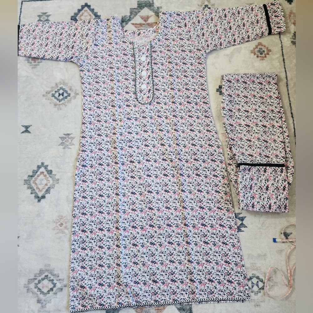 Floral Button-Front Coord Set - image 2